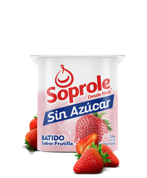 Yoghurt Sin Azucar Batido Frutilla 120 gr